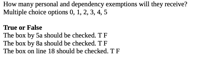 options 0, 1, 2, 3, 4, 5 True or False The box
