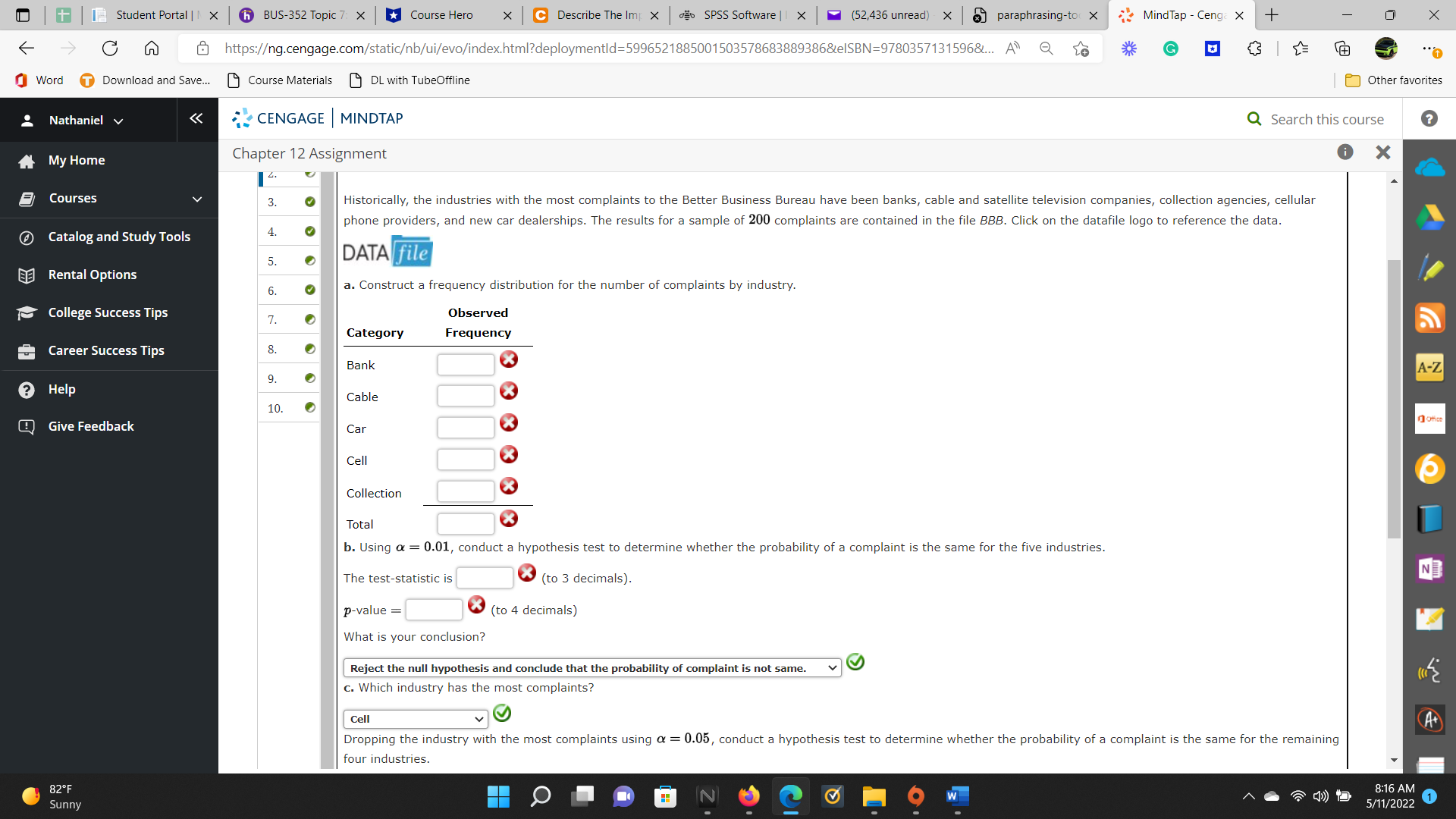 | X (52,436 unread) X @ paraphrasing-to( X MindTap - Ceng X