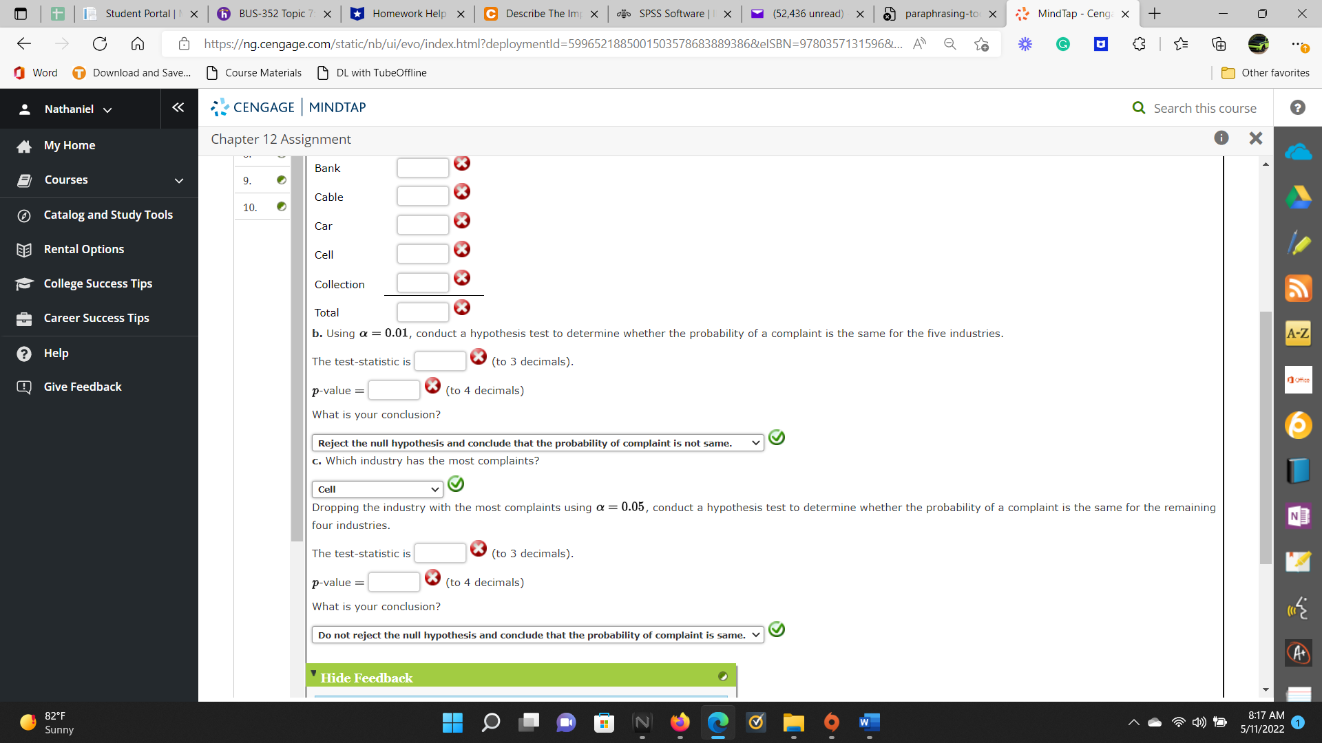 + X -> CA https:/g.cengage.com/staticb/ui/evo/index.html?deploymentld=5996521885001503578683889386&elSBN=9780357131596&... A Q G Word T Download and