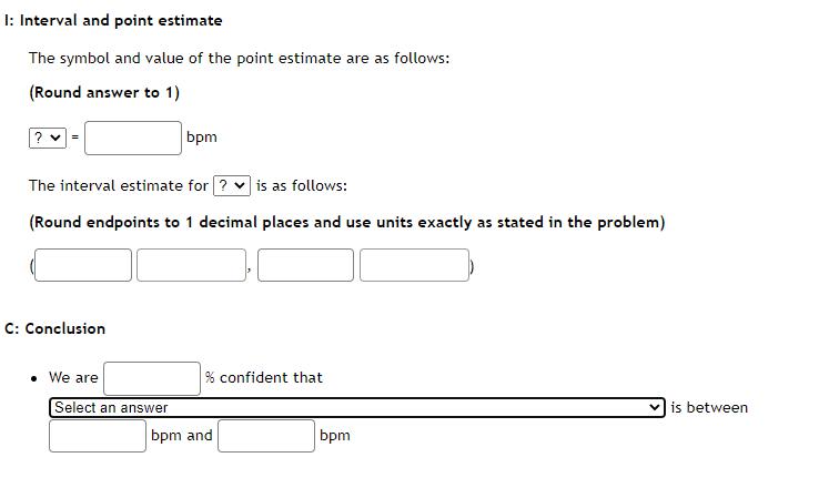 rate after running one minute in 24 randomly selected women who drink