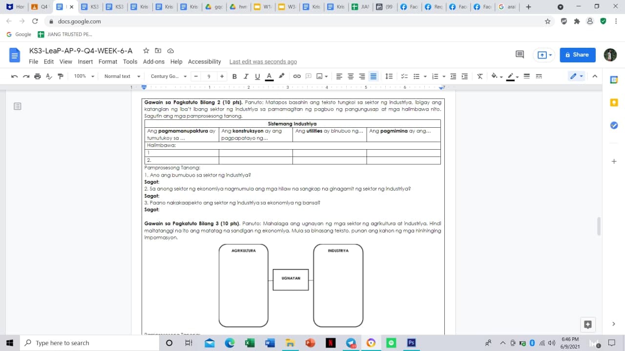 samantalo, ang pangangailangan naman sa damit at mea naprosesong produkto ay inilalaan