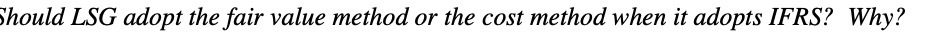 adopts IFRS? Why?