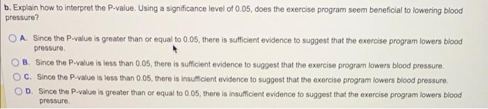 their resting systolic blood pressure was measured at the beginning of the