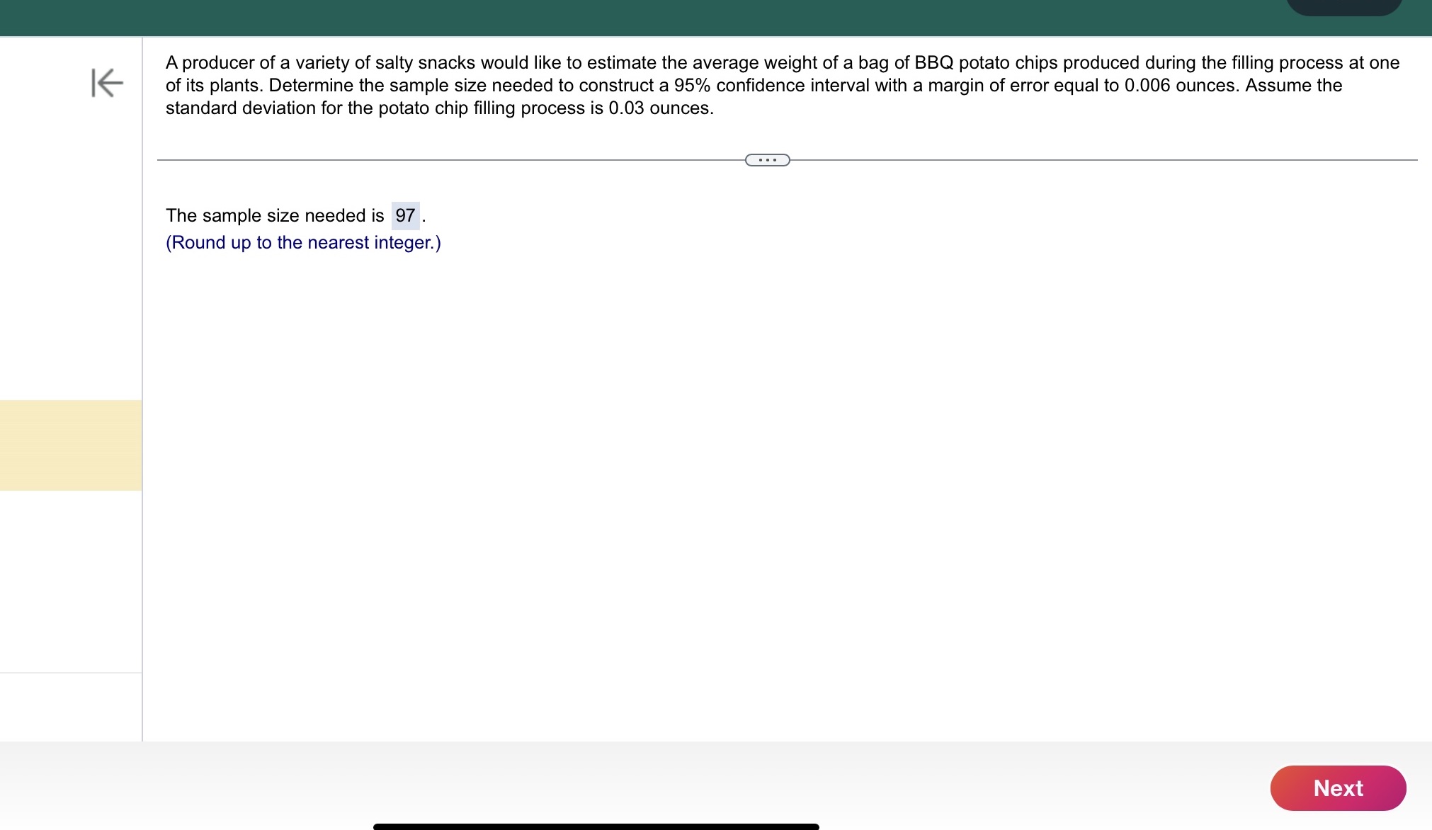 Please I need Step by step how this answer was gotten