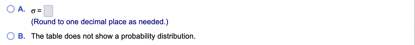 a Left 0.636 probability distribution is given, nd its mean and standard