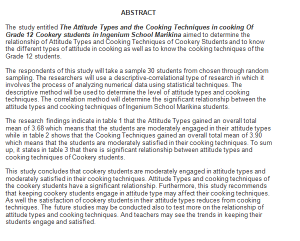 VALIDATING THE ABSTRACT"The teacher will give a soft copy of a
