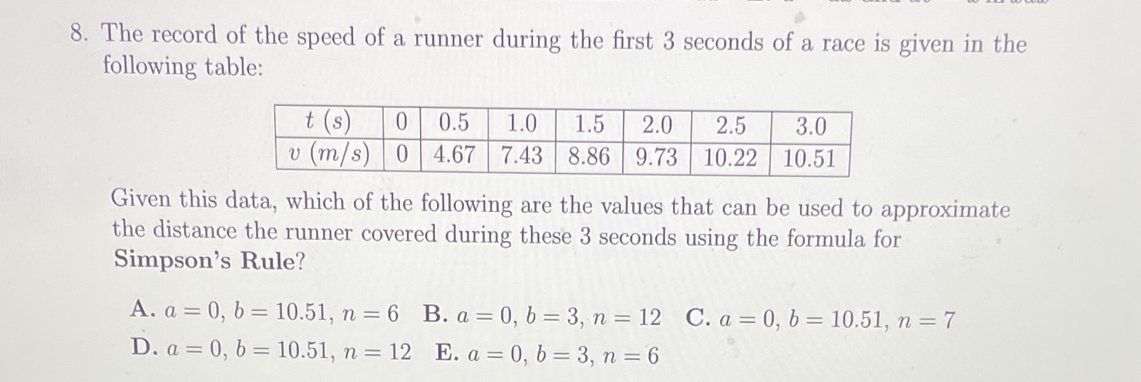 please help I need the solution too 8. The record of