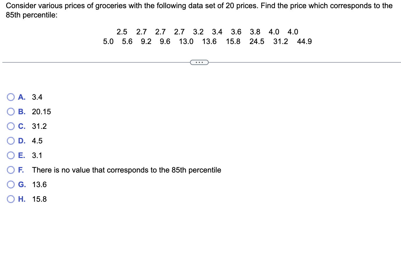 the data table. . . . The mean is (Round to one