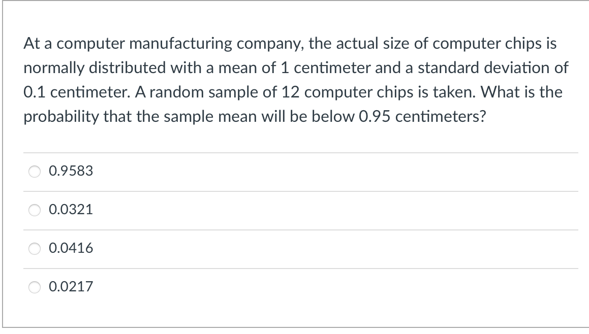 center? \"F\" I\" At a computer manufacturing company, the actual size of