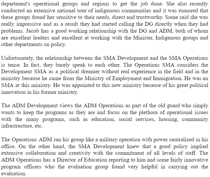 and administrative staff. He has six years of experience in a government