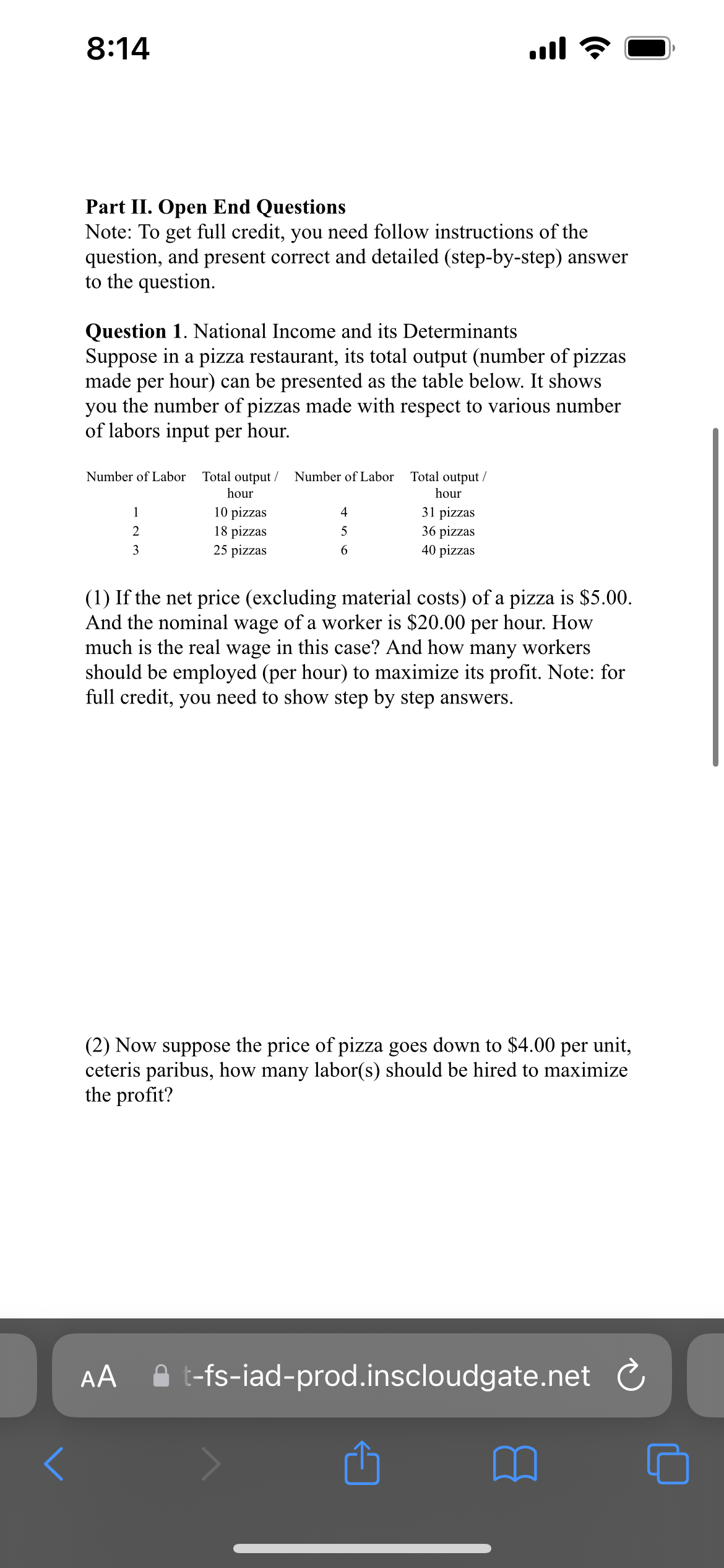 and labor only. D) Cobb-Douglas function shows the determinants of Nominal GDP.