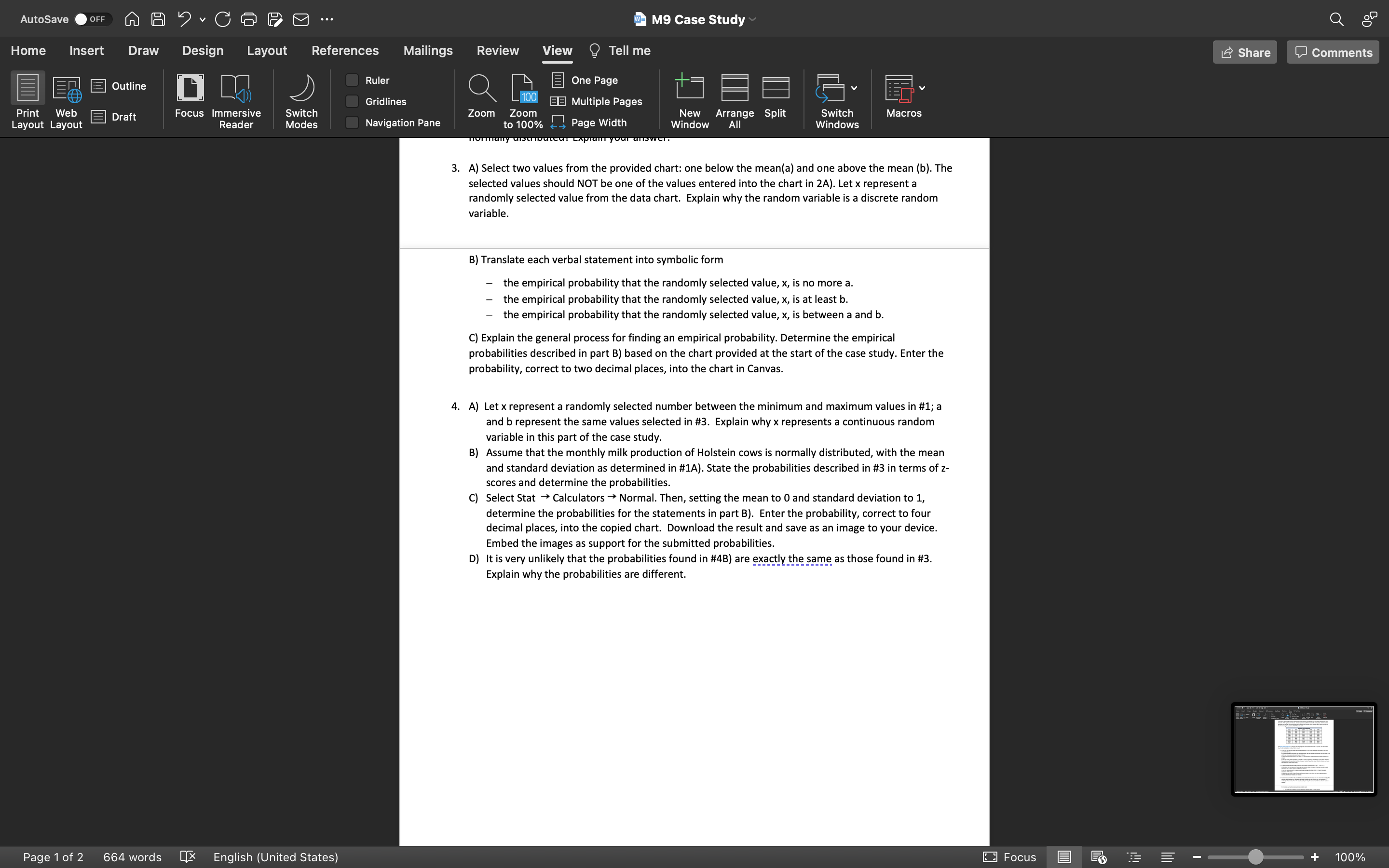 States) Gridlines v2: M9 Case Study Mailings Review View ; Tellme B