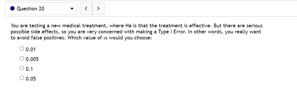 Rejecting Ho when He is true '3' Failing to reject HO when
