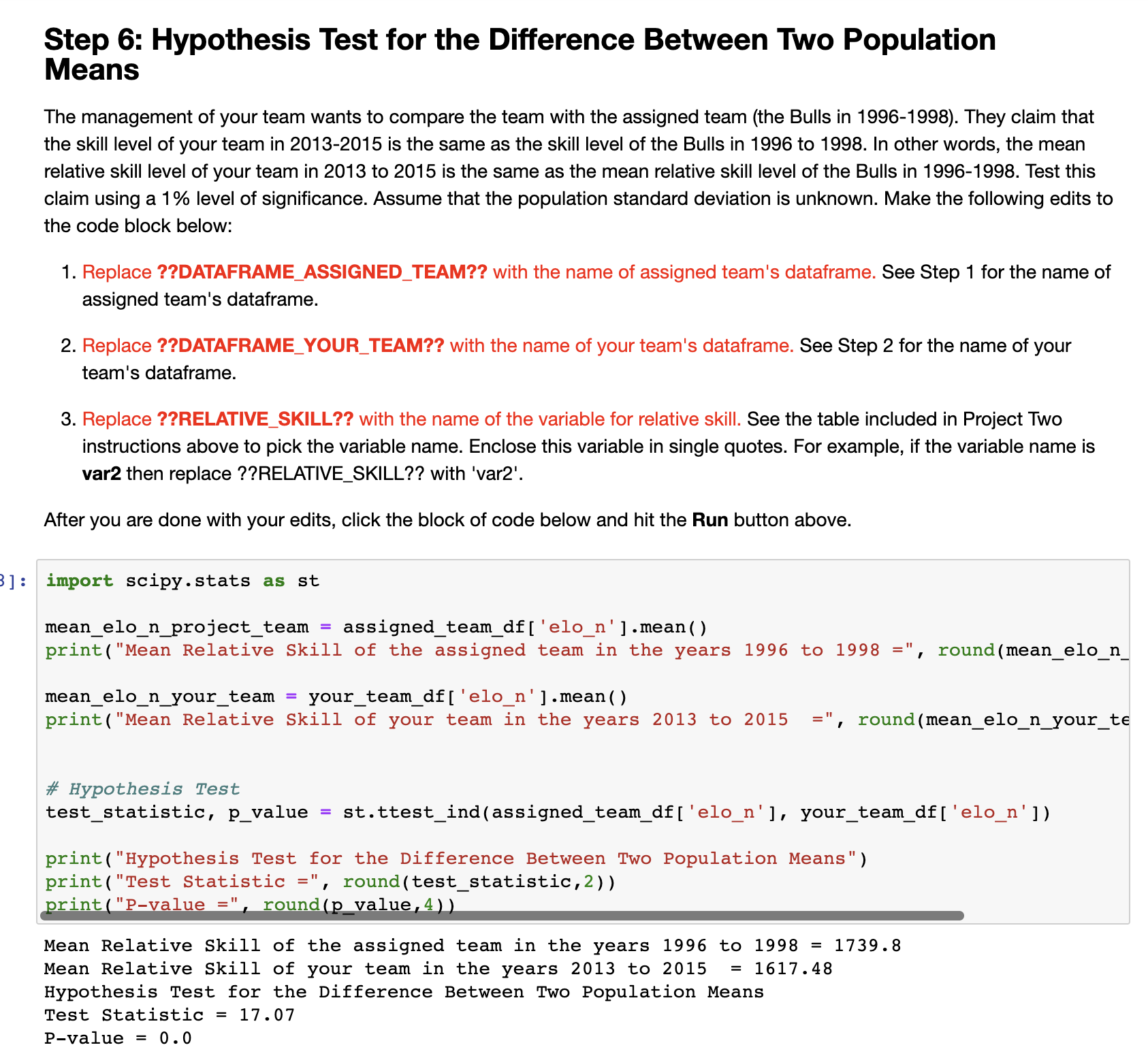 were asked to compare your team 's skill level Girom its years)