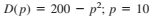 and determine whether the demand is elastic, inelastic, or of unit elasticity