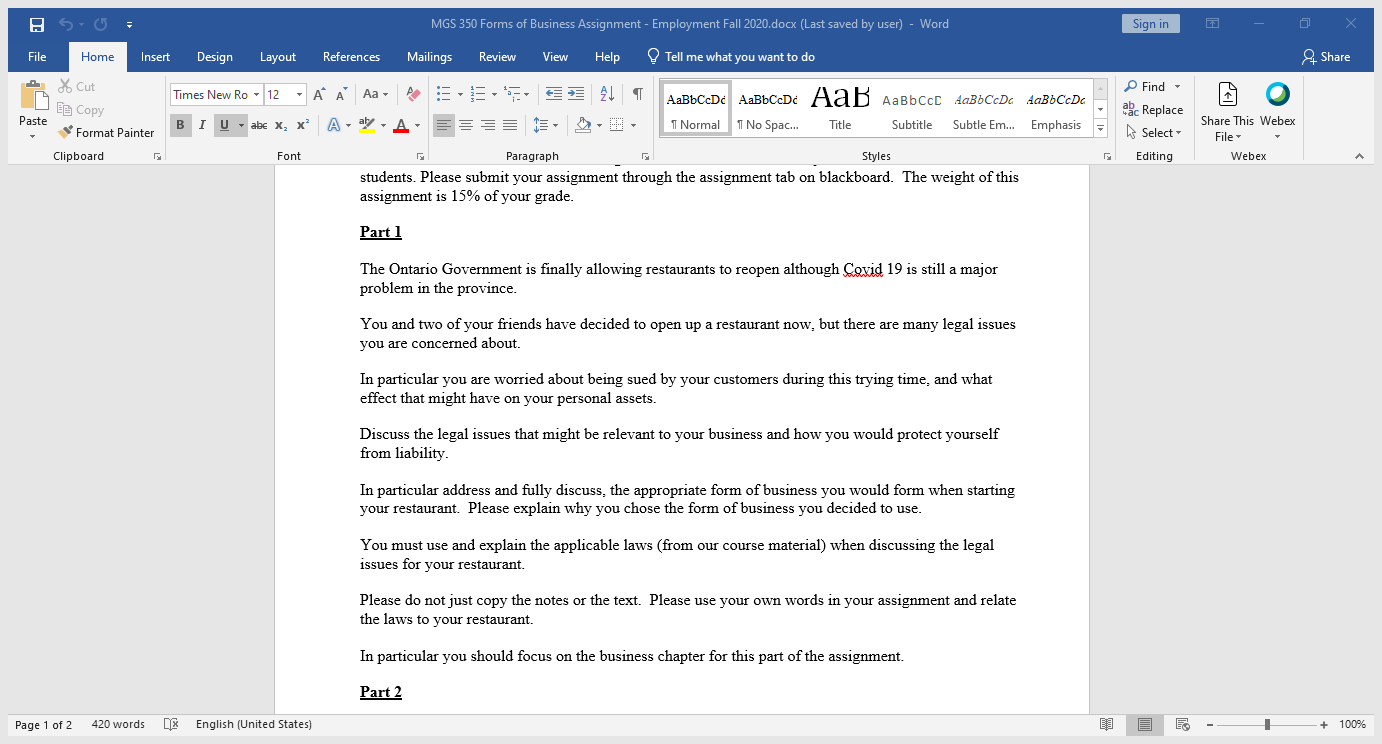 Need help!! please help in this assignment's part 1. please read