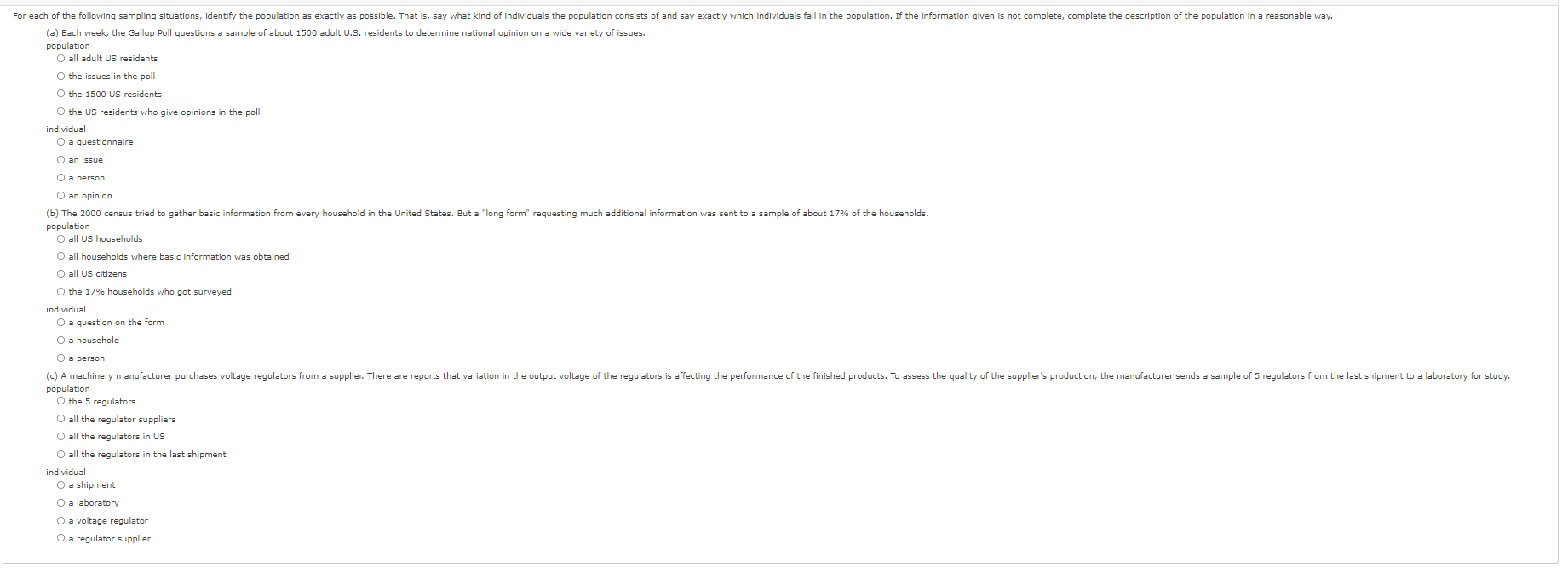 100 randomly selected women 0 employed adult women 0 the 48 club