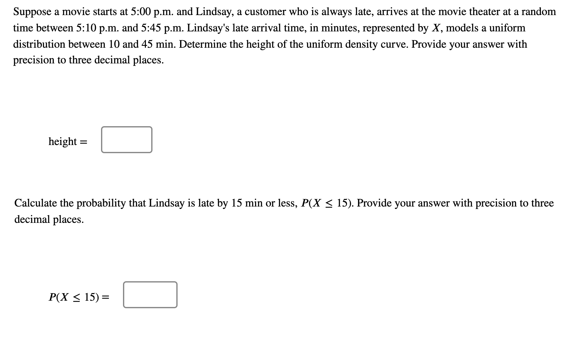 a and b. Set the mean of the normal density curve to