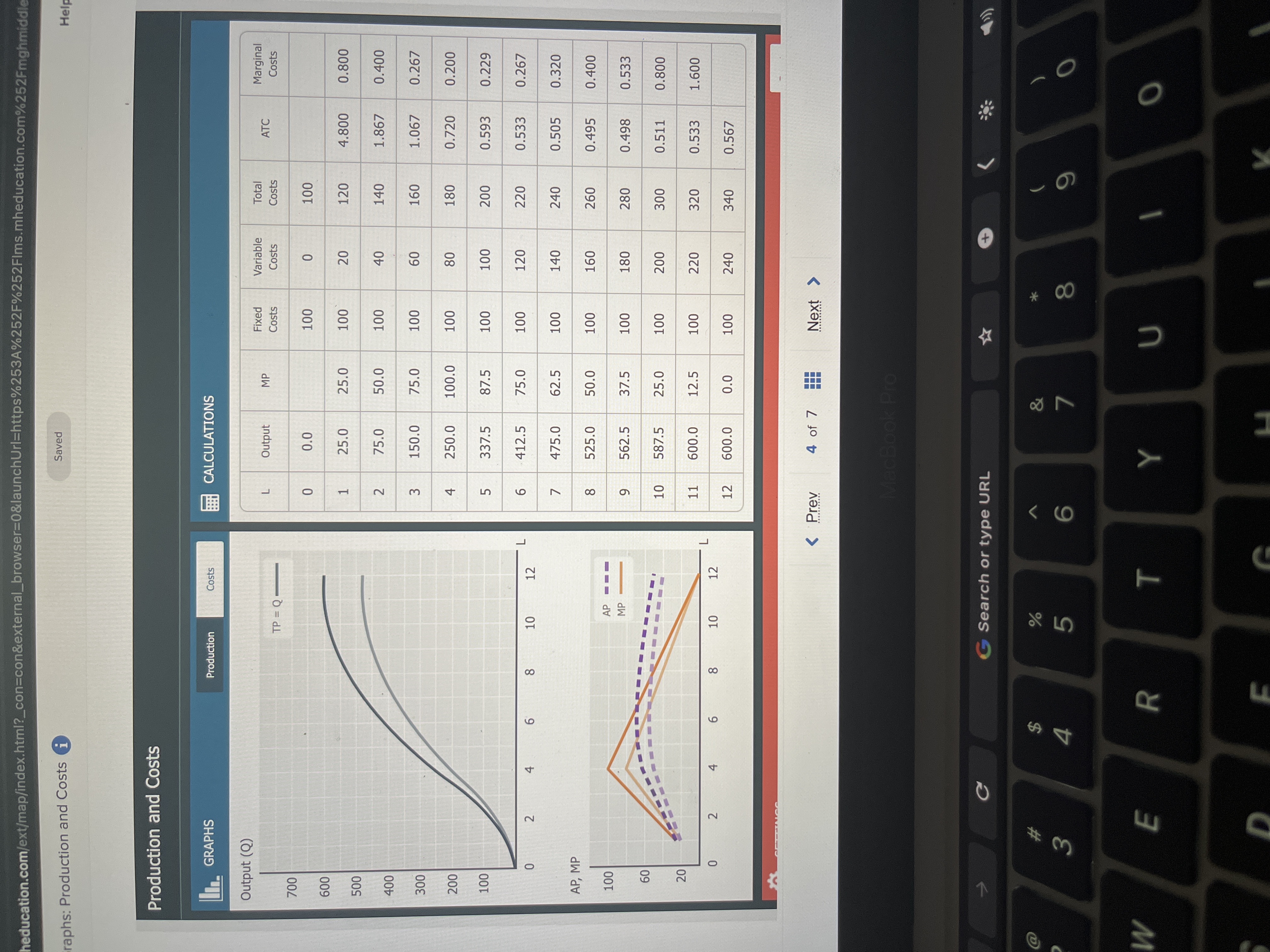 Costs Costs ATC Marginal TP = Q Costs Costs 700 0.0 100