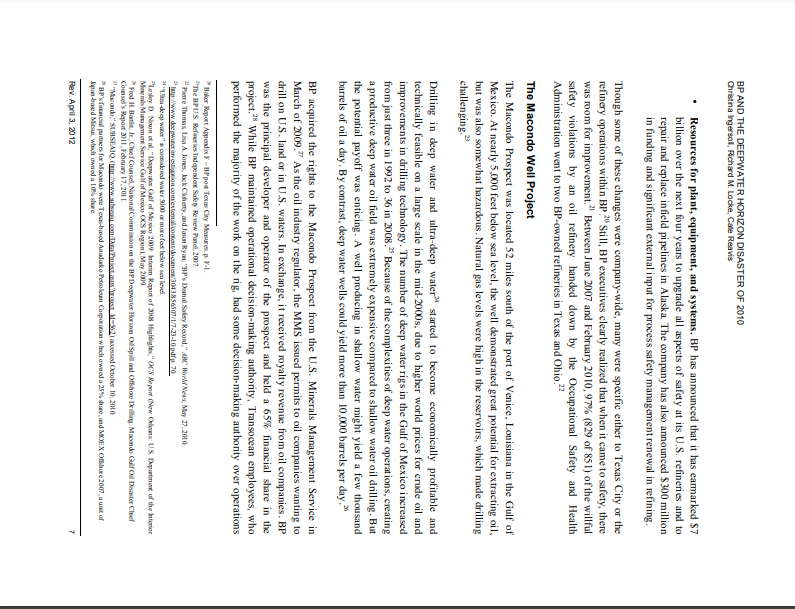 Petroleum (BP) held the rights to explore the well and had leased