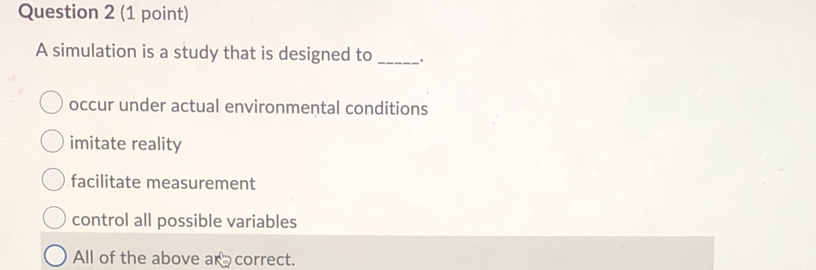 designed to _____ "J g . ' O occur under actual environmental