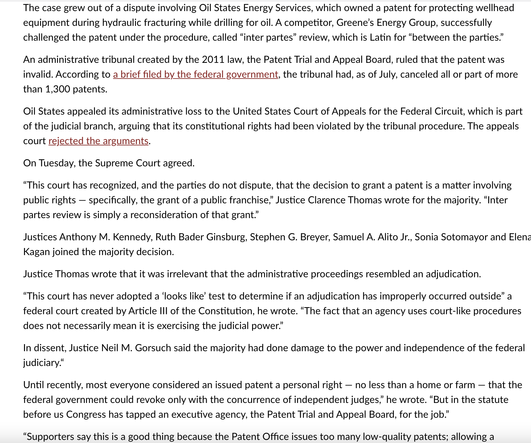 October 1, 1982, the nation's patent laws were in a state of