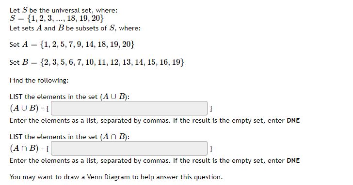 elements are in B but not in A? Answer = elementsIn a