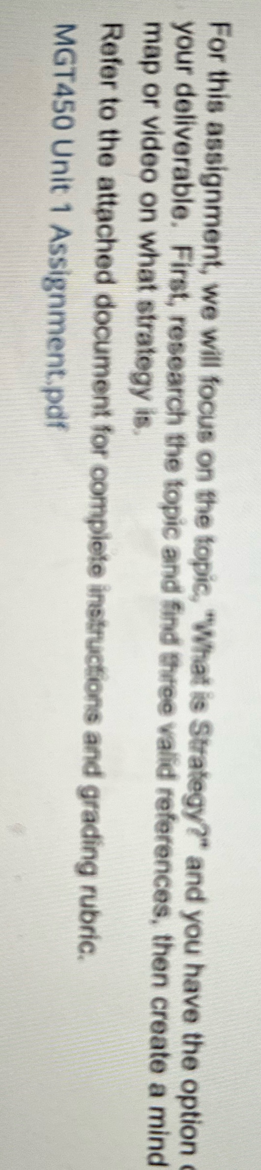 For this assignment, we will focus on the topic, "What is