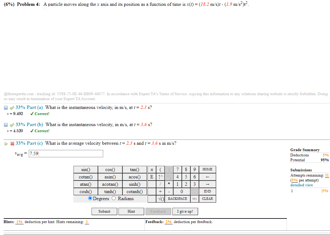 P VO BACKSPACE DEL CLEAR Submit Hint Feedback I give up! Hints:
