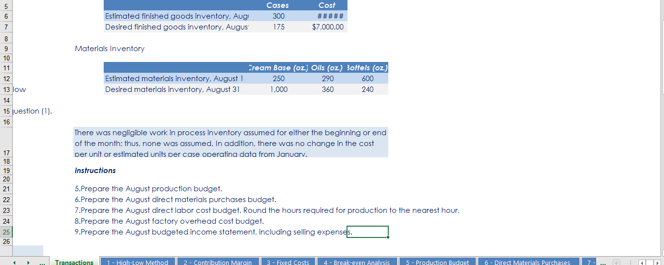 cases for $100 per case. There is a selling commission of $20