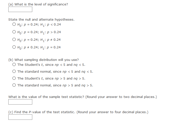 be larger than ?. D. No. If the two-tailed P-value is smaller