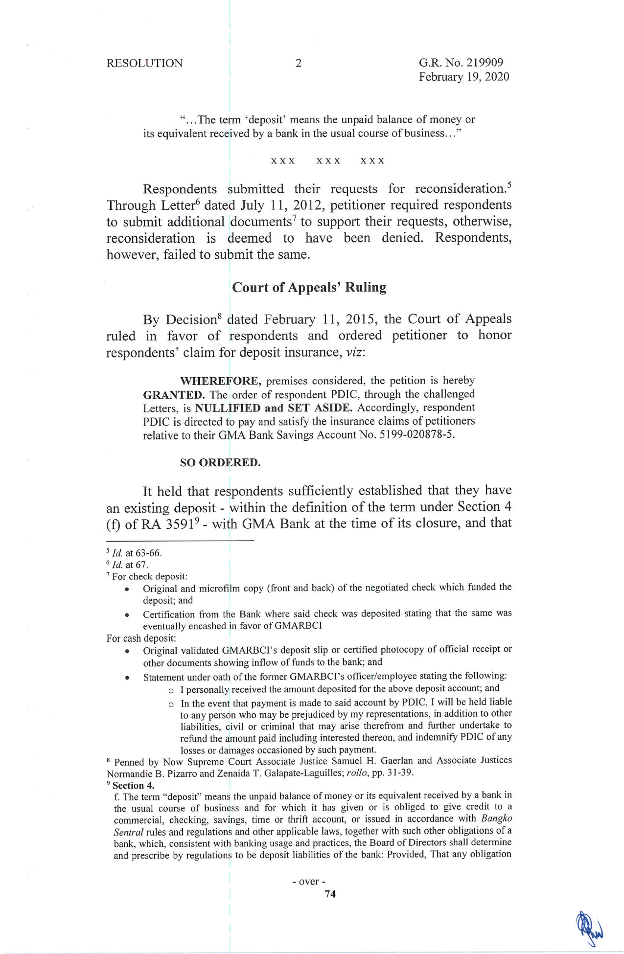 the PDICG.R. No. 219909 (PDIC v. Dizon & Uy): https://sc.judiciary.gov.ph/13368/ G.R. No.