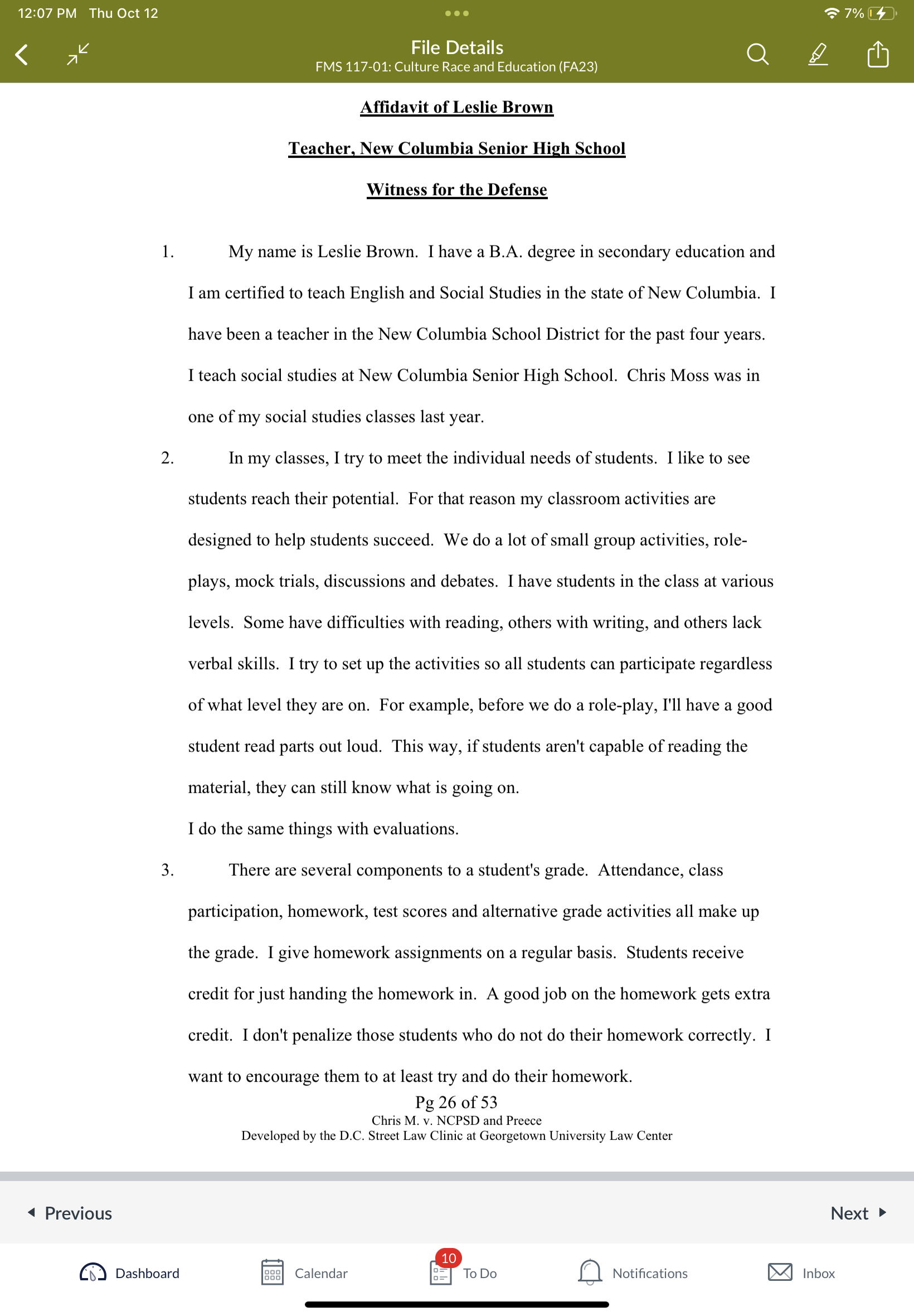  use this case here about Leslie: 12:07 PM Thu Oct 12