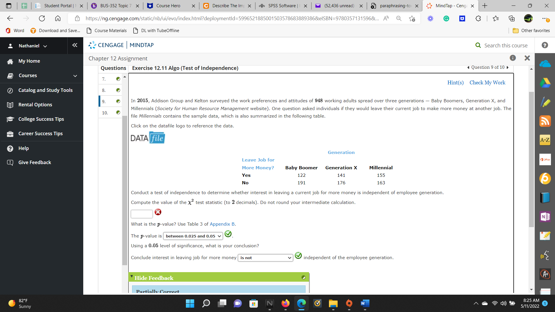 | X (52,436 unread) X @ paraphrasing-to( X MindTap - Ceng: X