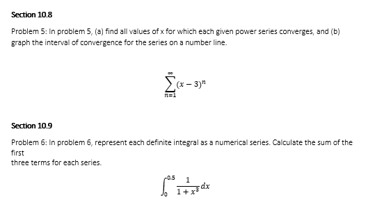 Need help better understanding Section 10.8 Problem 5: In problem 5,
