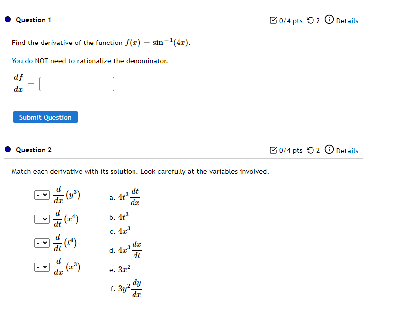 the derivative of the function fs'] = 3111 1011!). You do NOT