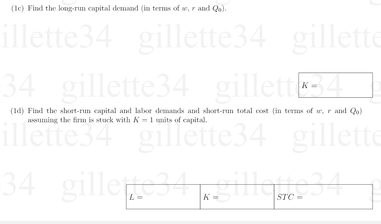 r = 4, and the production target is Q0 = 24. Find