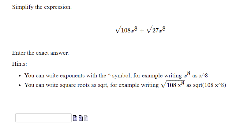 example writing :13 as xAS - You can write square roots as