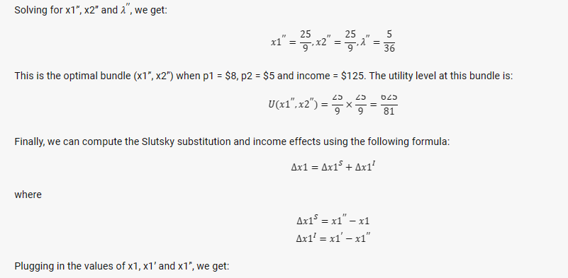 original income, to ensure she can still afford her original bundle at