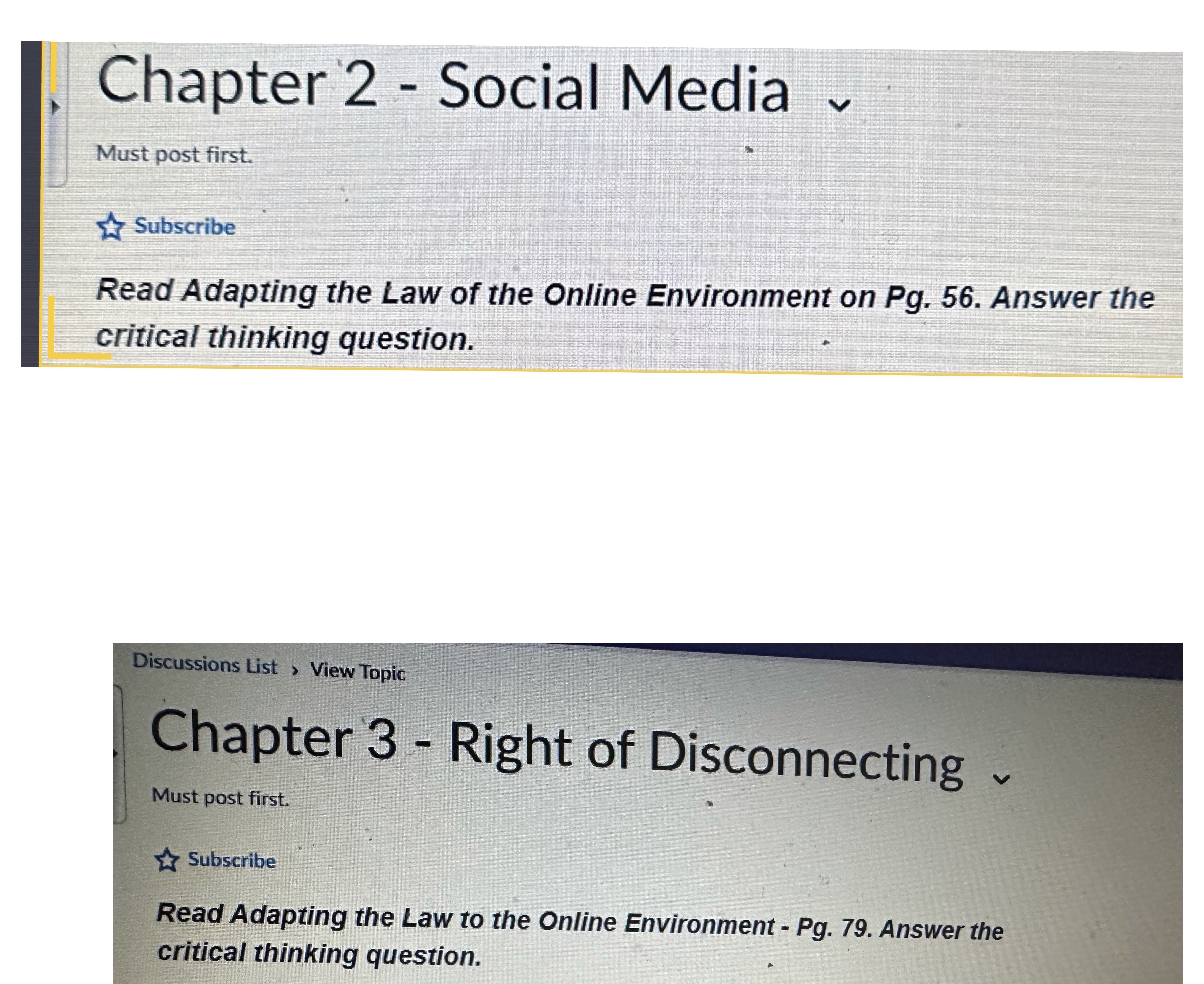  Chapter 2 - Social Media ~ Must post first. Subscribe Read