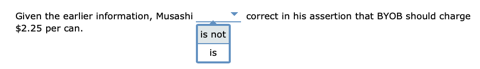 information):BYOB is a monopolist in beer production and distribution in the imaginary