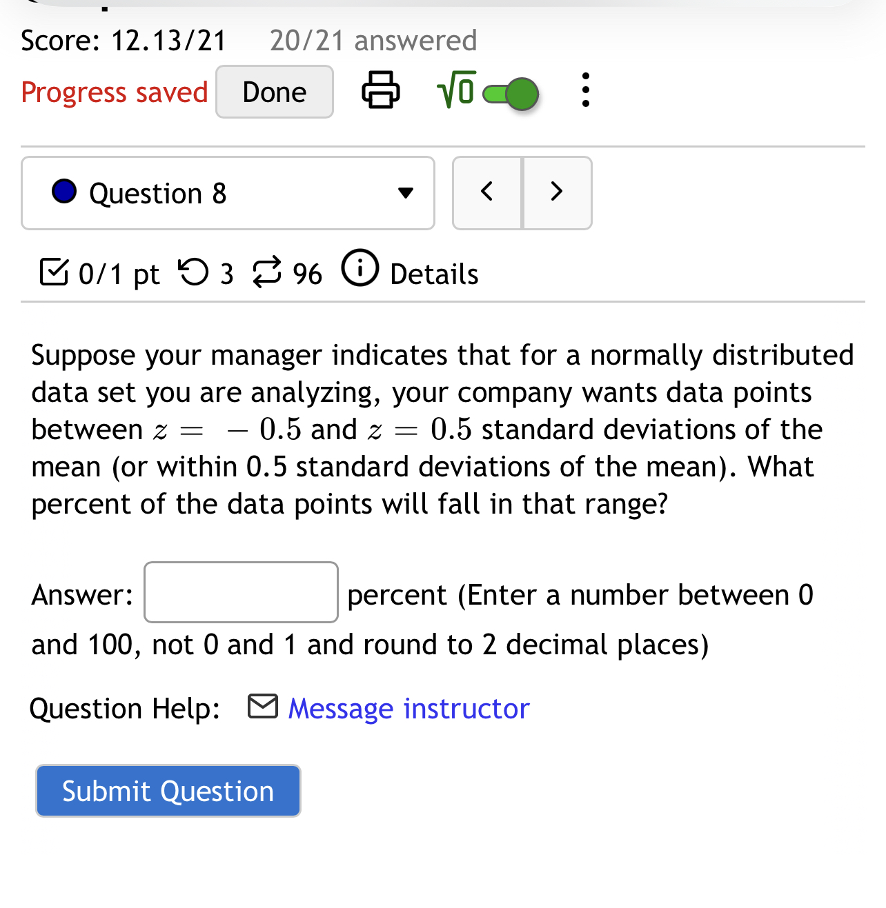 You intend to draw a random sample of size n : 196.