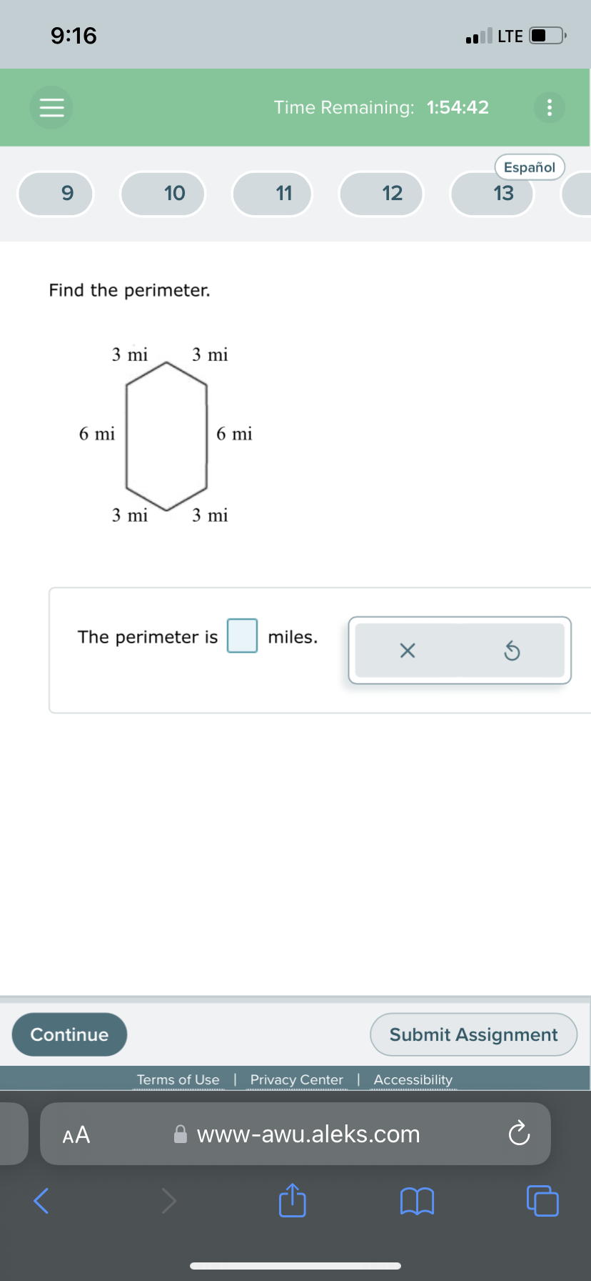 11 12 13 Find the area of the figure. A 15 cmF