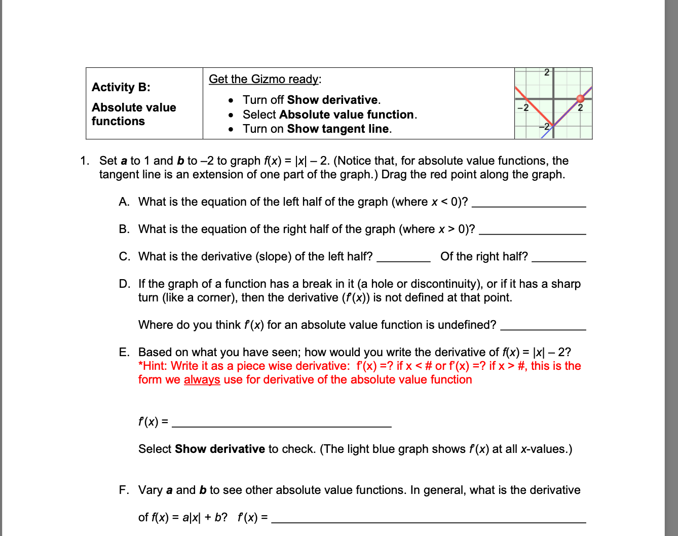 fix) = x2 2. Take a look at its graph in the