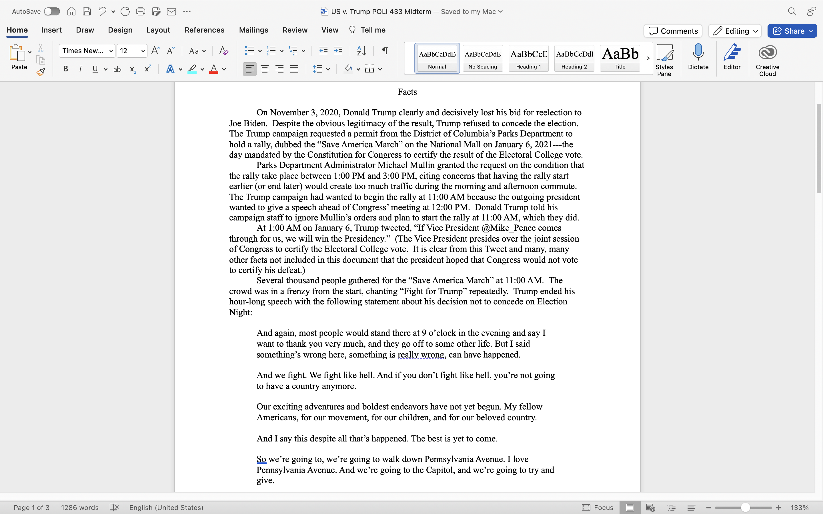 v AN v Times New... v 12 ~x B I U Page