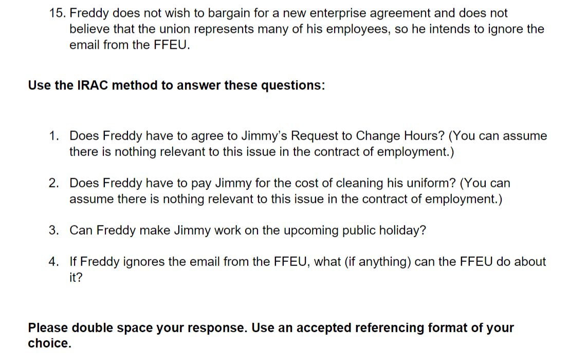 advice from you. You are told that: 1. FFF is a small