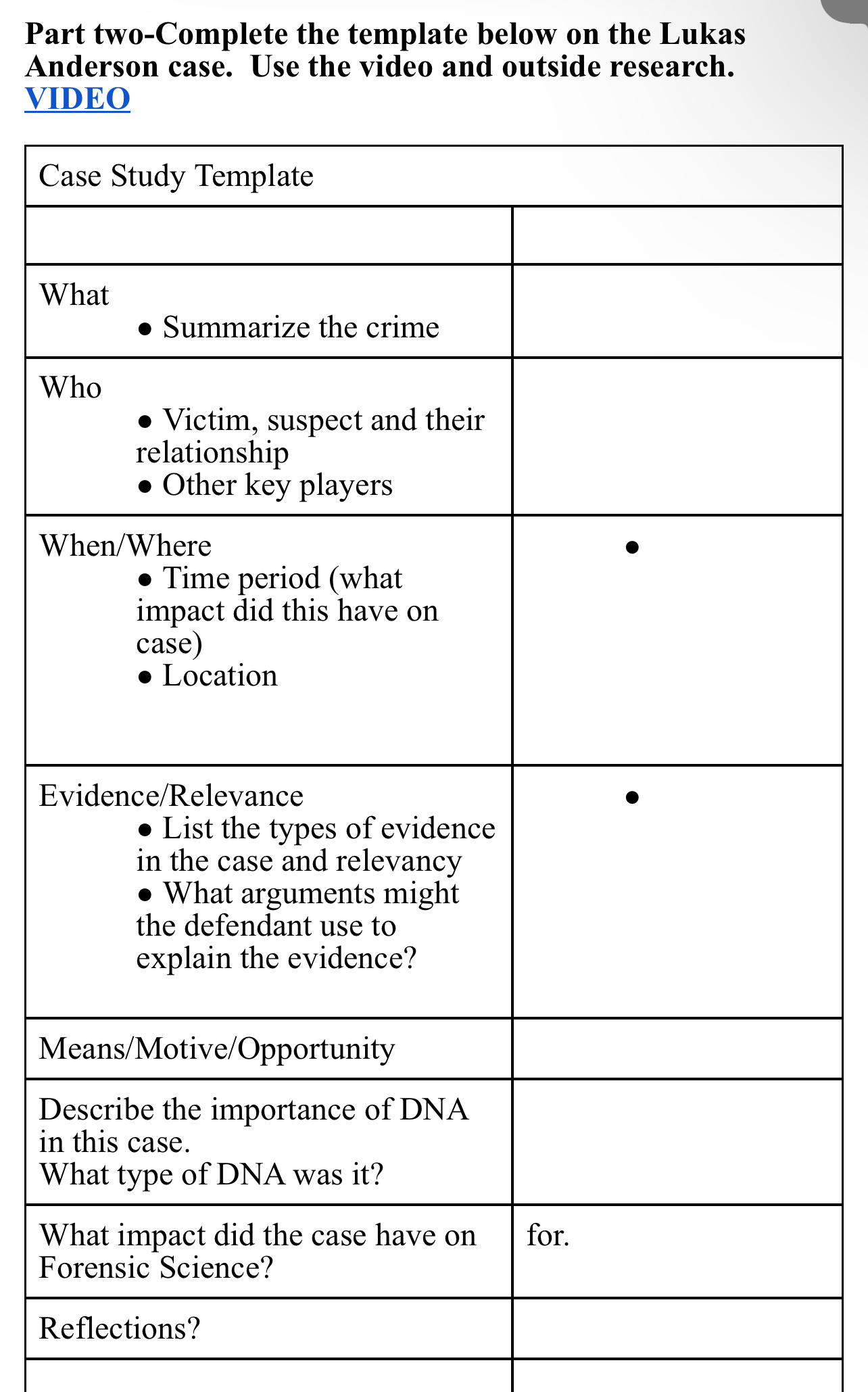  The case is Lukas Anderson Case. use The video https://www.themarshallproject.org/2018/04/19/framed-for-murder-by-his-own-dna And