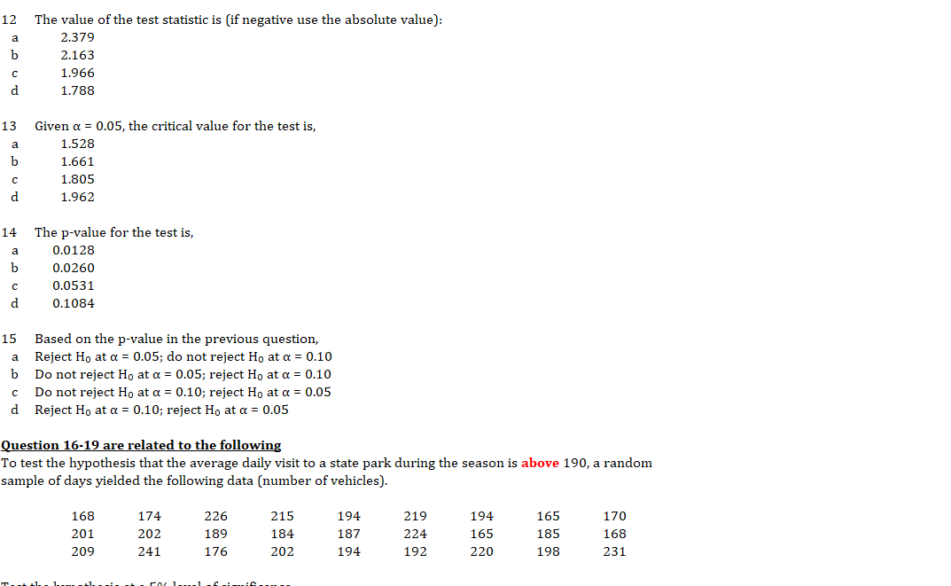 'Which ofthe following statements about Type I and Type II errors is