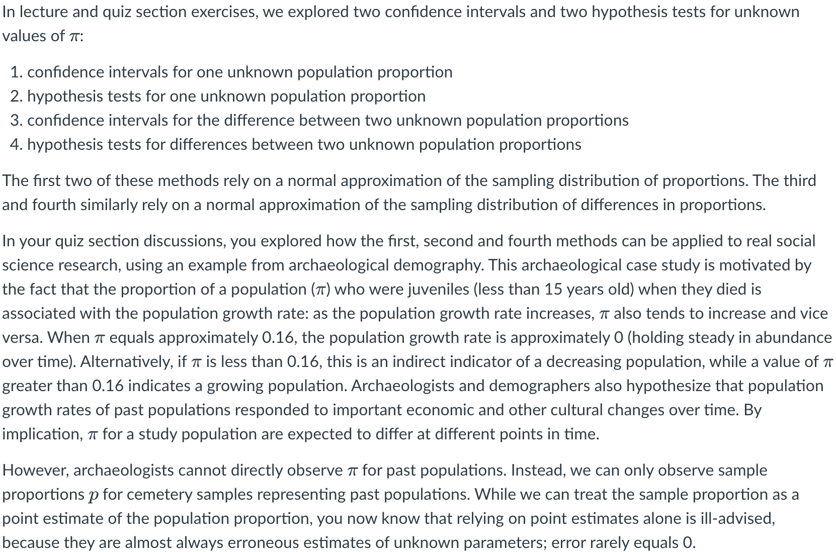z-test, what can you conclude about the population growth rate of both