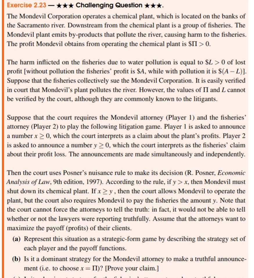 Corporation operates a chemical plant, which is located on the banks of